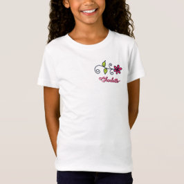 Söt blomma klotter Personlig T Shirt