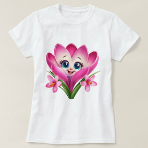 Söt blomma Kvinnors Basic T-Shirt