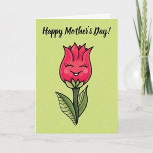 Söt blomma Mors dag Kort