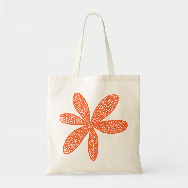 Söt blomma - Orange hösten Tygkasse (Framsidan)
