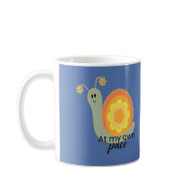 Söt blomma snigel kaffemug, retro blomkruka tekopp
