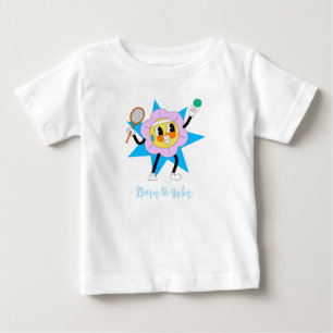 Söt blomma som spelar tennis – Rollig sport t-shir T Shirt