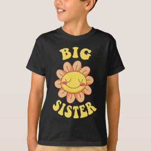 Söt Blomma Storasyster T Shirt