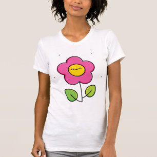Söt blomma t shirt