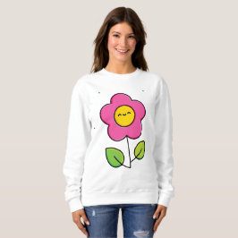 Söt blomma t shirt