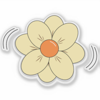 Söt Blomma Vinyldekal Klistermärken