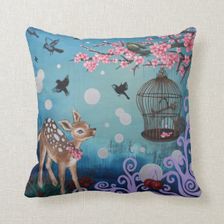 Söt Blommar, Bomull Dekorativ kudde 16 x 16