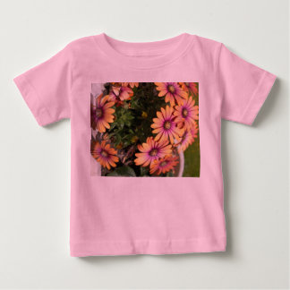 Söt Blommig Bebis Tjej T-Shirt – Rosa Blomma Barn