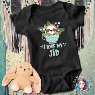 Söt Blommig Kawaii Tvättbjörn Jag Älskar Min Jid T Shirt