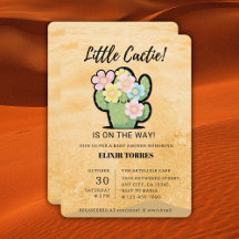 Söt Blommig Liten Cuctie Kawaii Baby Shower