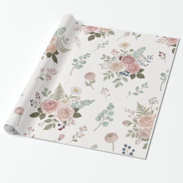 Söt Blommig Presentinslagning – Sött Blommigt Möns Presentpapper