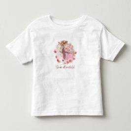 Söt blommig t-shirt för små flickor - Inspirerande