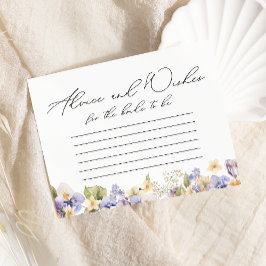 Söt Blommigt Adress och Önskemål Möhippa Tilläggskort