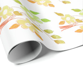 Söt Blommigt Alla Tillfälle-radbrytning Papprare Presentpapper