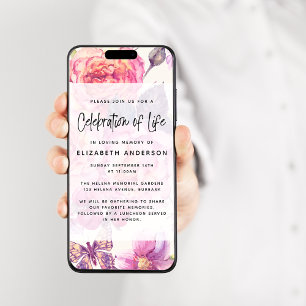 Söt Blommigt - allmän digital inbjudan