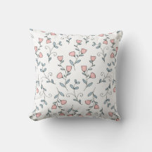 Söt Blommigt Boho Rosa Lavender on White