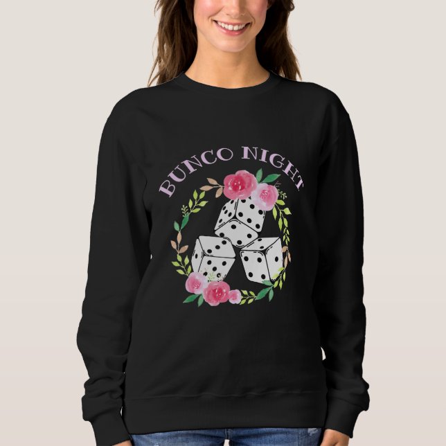 Söt Blommigt Bunco Bunco Night T Shirt (Framsida)