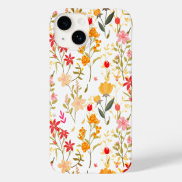 Söt blommigt-buskblomma iphone case