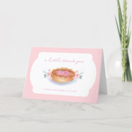 Söt Blommigt Cutie Paj Raspberry Baby Shower Tack Kort