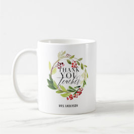 Söt blommigt-elegant-lärare kaffemugg