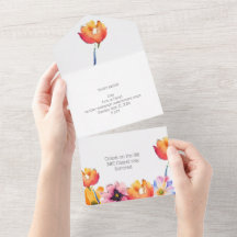 Söt blommigt foldover