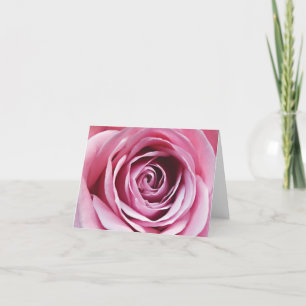 Söt blommigt för Rosa ros trädgårdsblommor Tack Kort