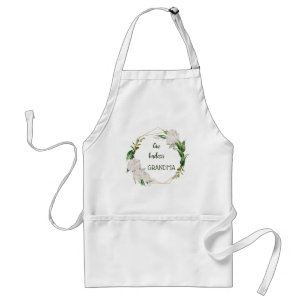 Söt Blommigt Funny Grandma Quote Förkläde