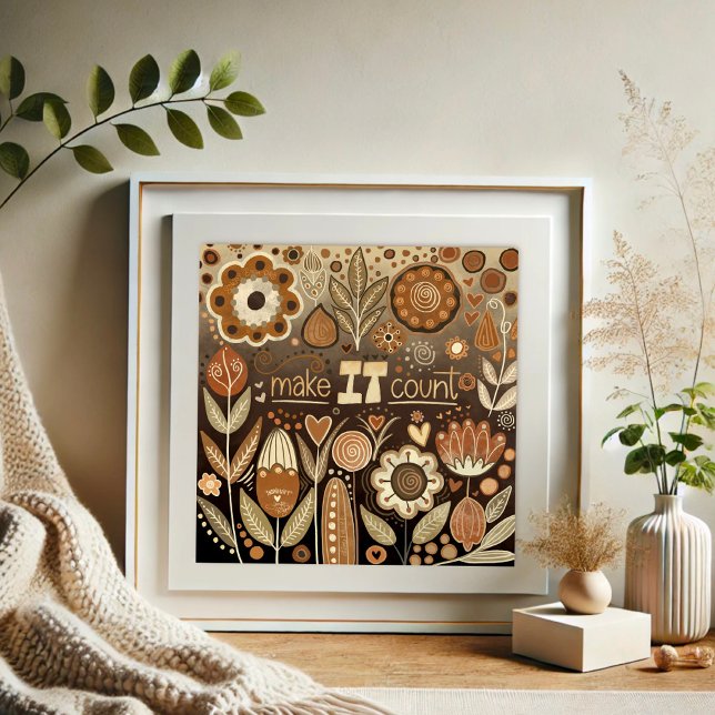 Söt Blommigt Gör det till en offertspirivitet Poster (Skapare uppladdad)