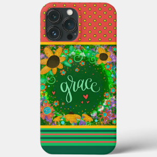Söt Blommigt Grace Inspiritivity Anpassningsbar