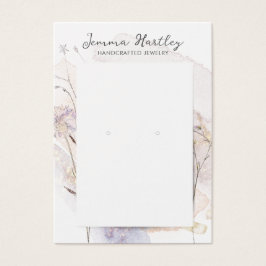 Söt Blommigt Juvelry Visning Card Visitkort