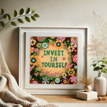 Söt Blommigt Konstnärlig inspirerande offertspirit