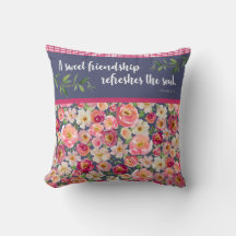 Söt blommigt-kudde med dubbelriktad versa