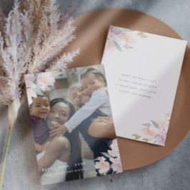 Söt Blommigt med Message Photo Mors dag Card