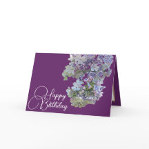 Söt Blommigt Modern Lilac Flower Lila Birthday