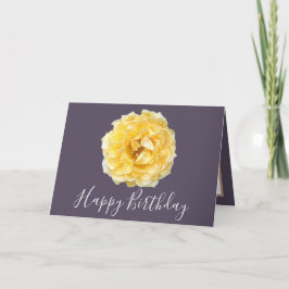 Söt Blommigt Modern Ro Flower Lila Birday Kort