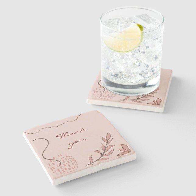 söt blommigt och geometrisk abstrakt grafik stenunderlägg (Sidan)