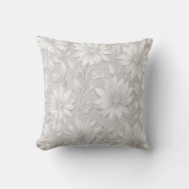Söt Blommigt Patterned Natural White Elegant Chic Kudde