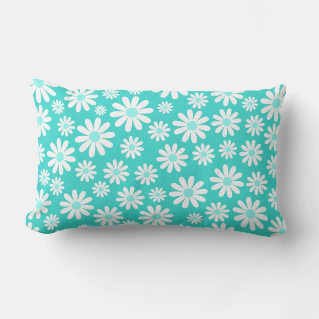Söt Blommigt Patterned Pillow Lumbarkudde (Framsida)