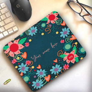 Söt Blommigt Personlig Inspiritivity Mousepad Musmatta
