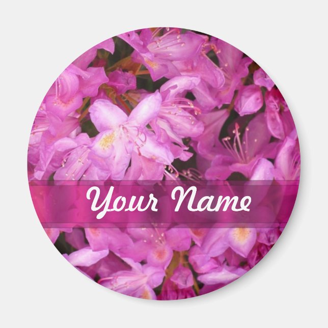 Söt blommigt personlig magnet (Framsidan)