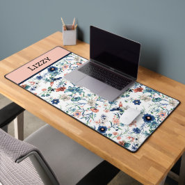 Söt Blommigt Personlig Namn Desk Mat