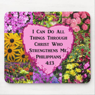 SÖT BLOMMIGT PHILIPPIANS 4:13 SCRIPTURE MUSMATTA