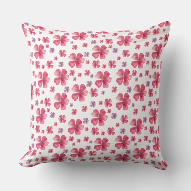 Söt Blommigt Pillow Kudde (Framsida)