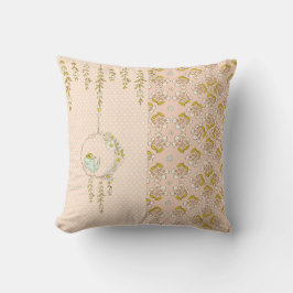 Söt Blommigt Polka Dot Flicka Nursery Cute Kudde