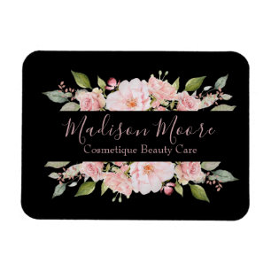Söt Blommigt Ro Namn Inscrited Magnet