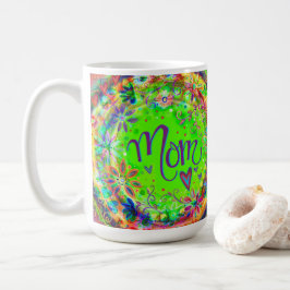 Söt Blommigt Roligt Trendig Mamma Inspirief Kaffemugg