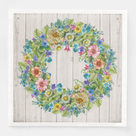 Söt Blommigt Rustic Party Goods Napkins Pappersservett