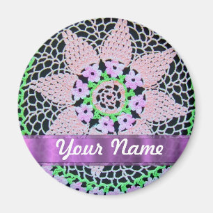 söt blommigt snöre magnet