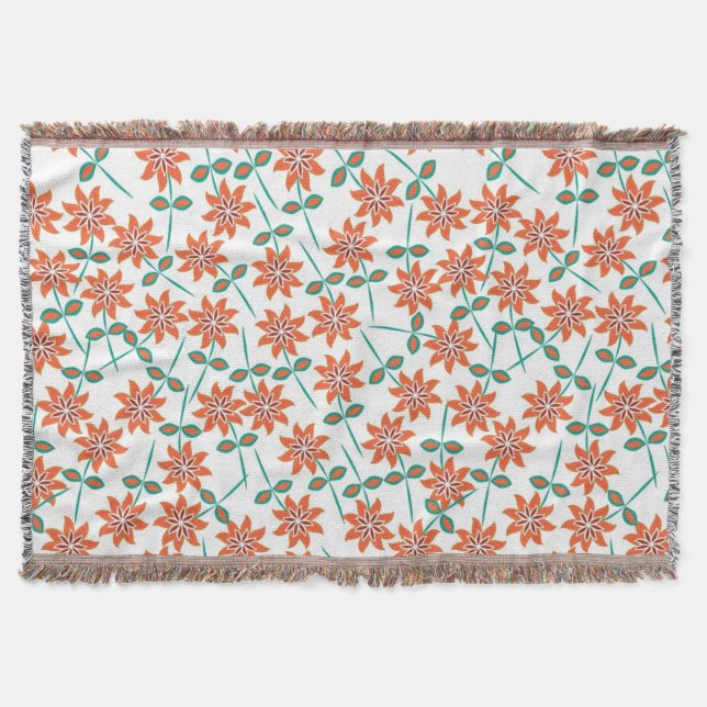 Söt Blommigt Throw Blanket Filt (Framsidan)
