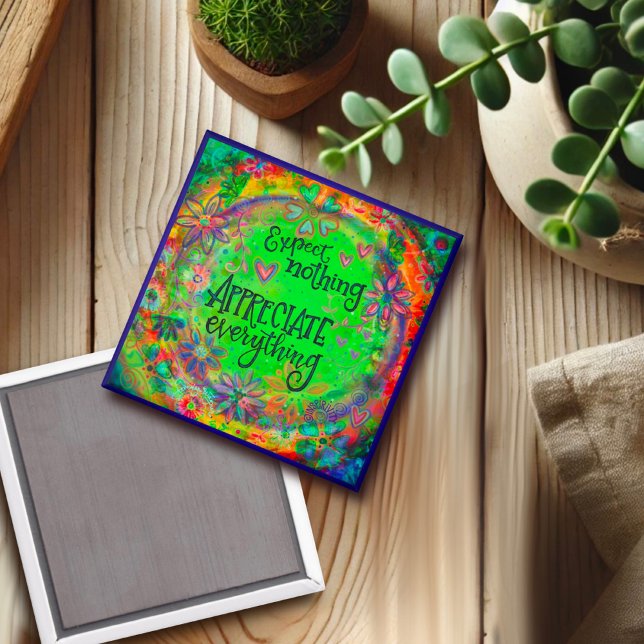 Söt Blommigt uppskattar allt inspirerande Magnet (Skapare uppladdad)